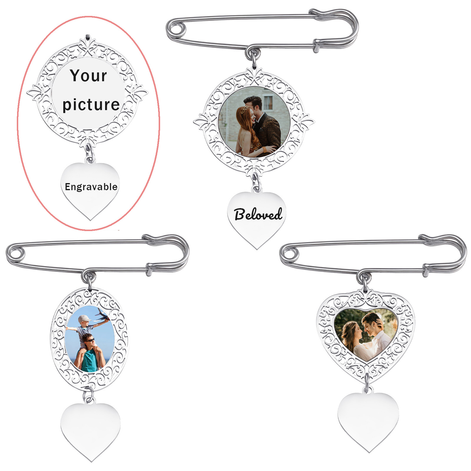Women Accessories Images - Aangepaste foto badge broches pin DIY