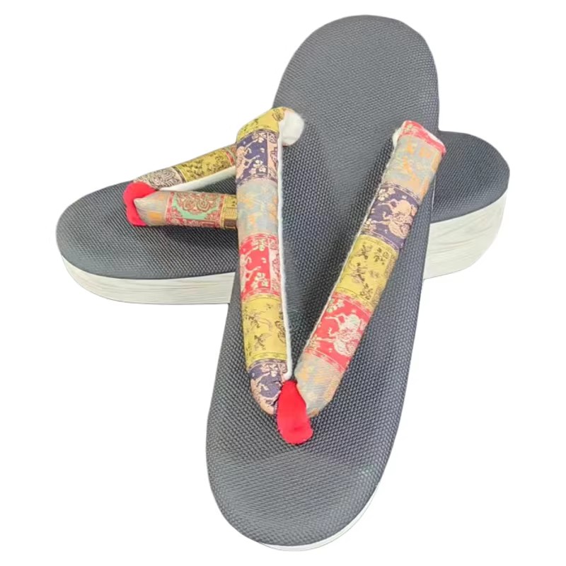 Women'S Kimono Accessories - Dames Japans Kimono Schoenen Mid-Hak Borduurwerk