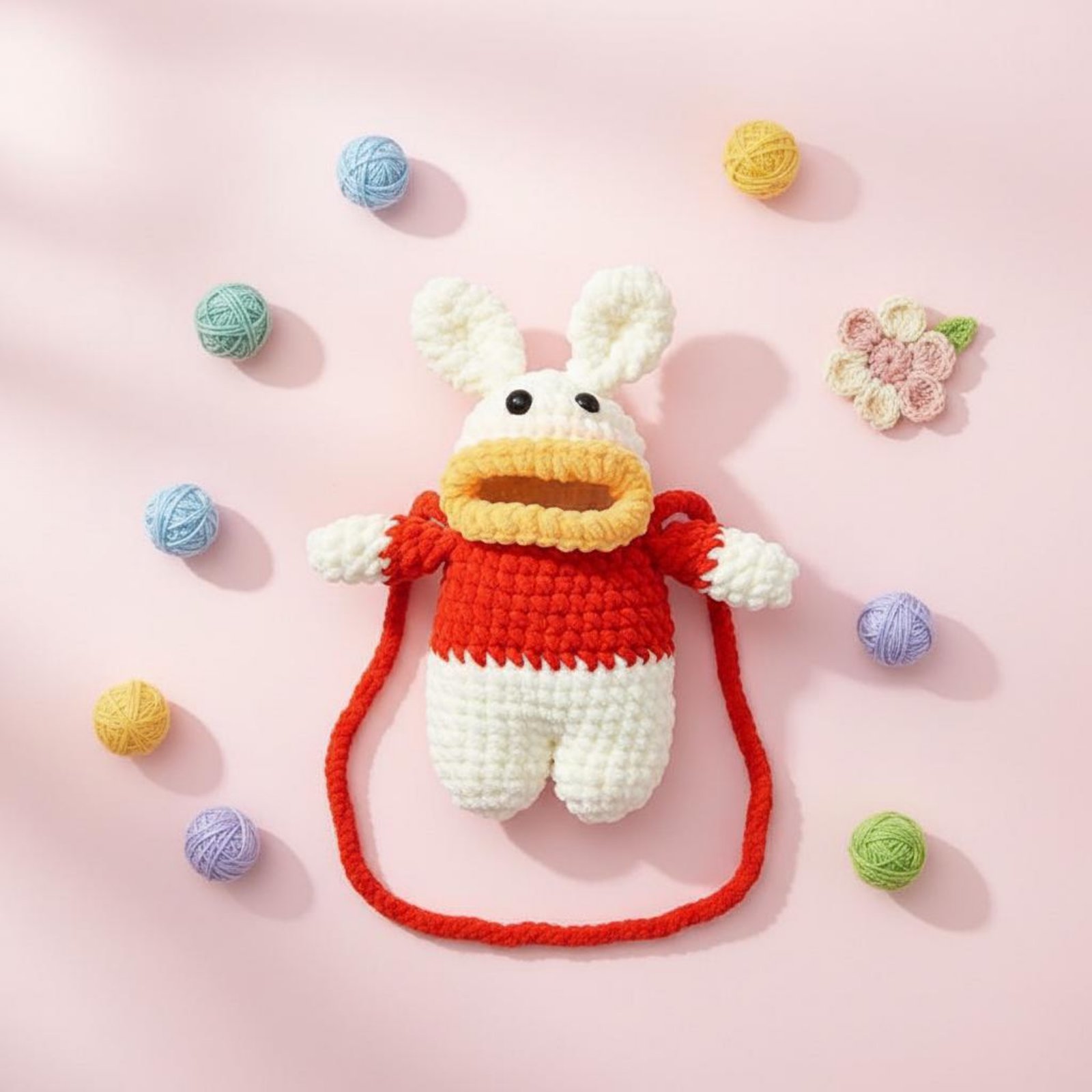 Women Accessories Bag - Gehaakte kikker telefoonhoesje, handgebreid, gehaakt kikker