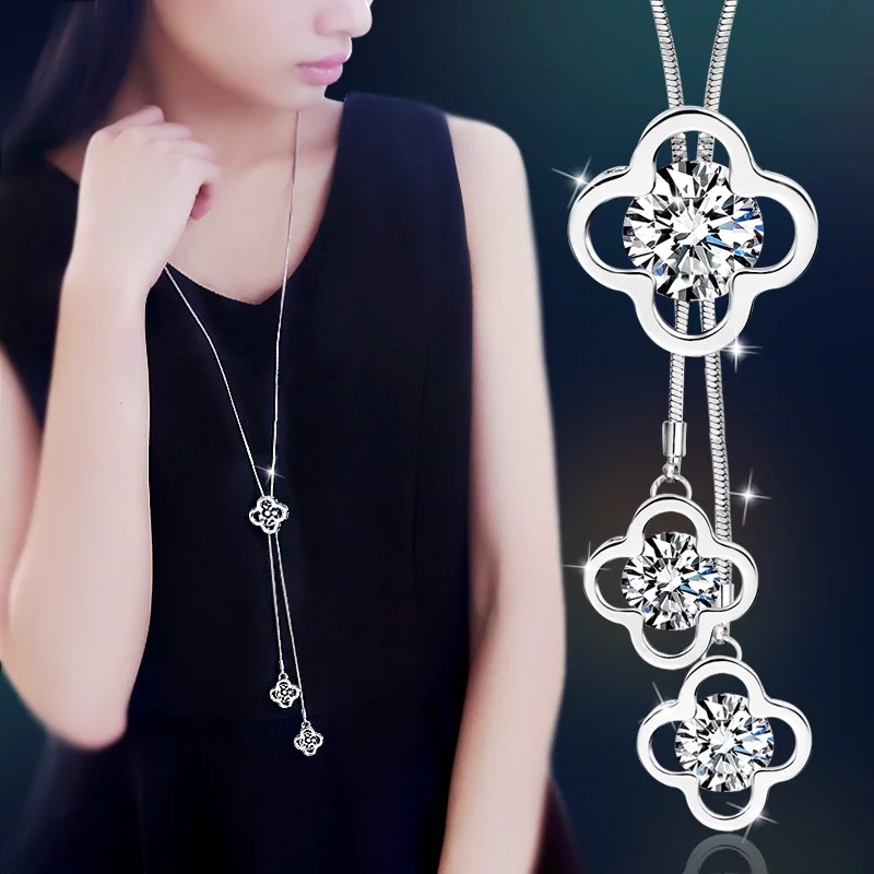 Women Accessories Images - Vrouwen hanger kettingen holle bladeren bloem