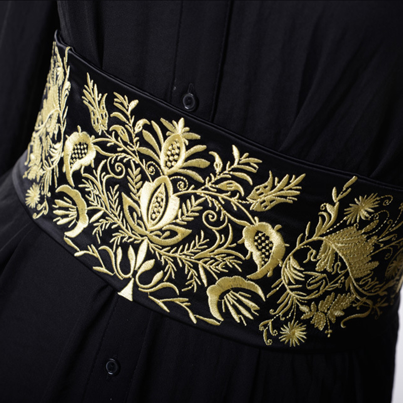 Vintage borduurstof brede riem - Women'S Kimono Accessories recensie en prijs