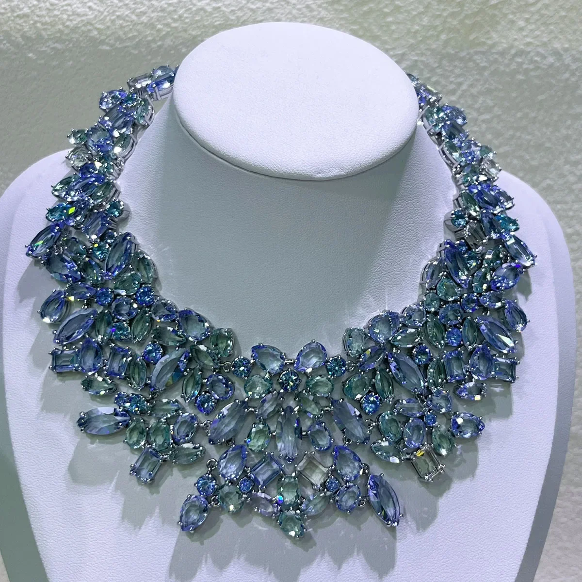 Candy Collection Blauwe Choker - Statement Earrings Oversized recensie en prijs