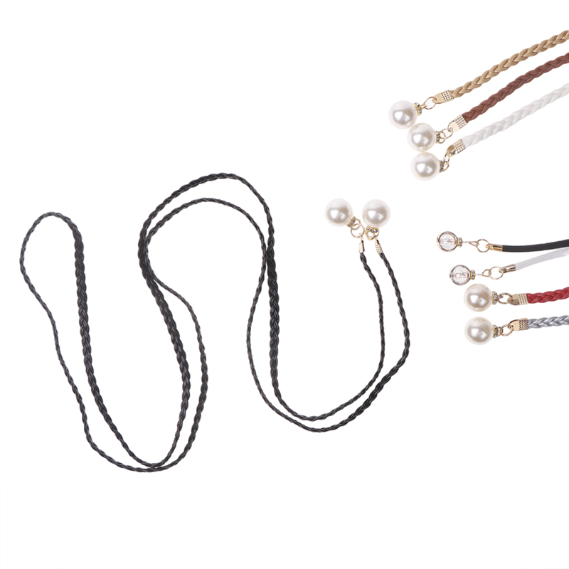 Retro Pu Gevlochten Parel Riem - Women'S Jeans Accessories Chain recensie en prijs