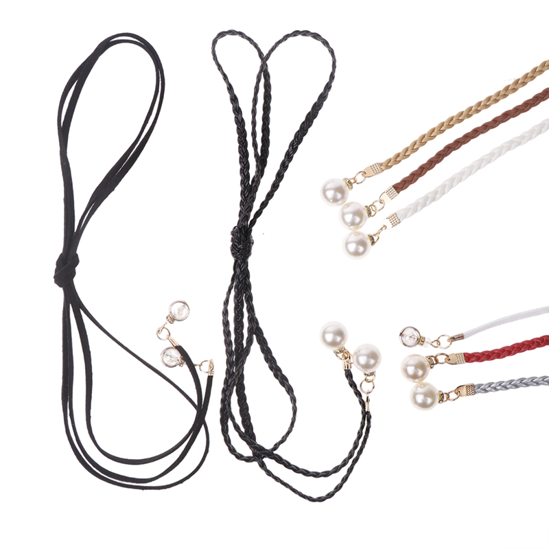 Retro Pu Gevlochten Parel Riem - Women'S Jeans Accessories Chain recensie en prijs