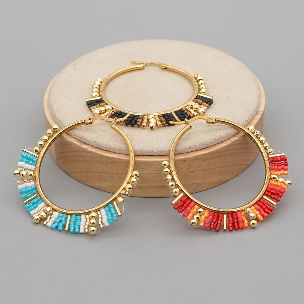 Grote Cirkel Oorbellen Hand Kr - Statement Earrings Oversized recensie en prijs