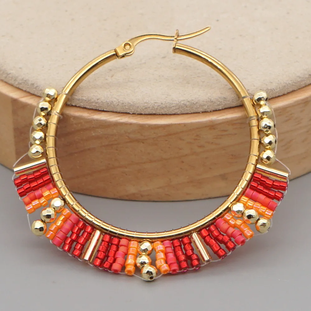 Grote Cirkel Oorbellen Hand Kr - Statement Earrings Oversized recensie en prijs