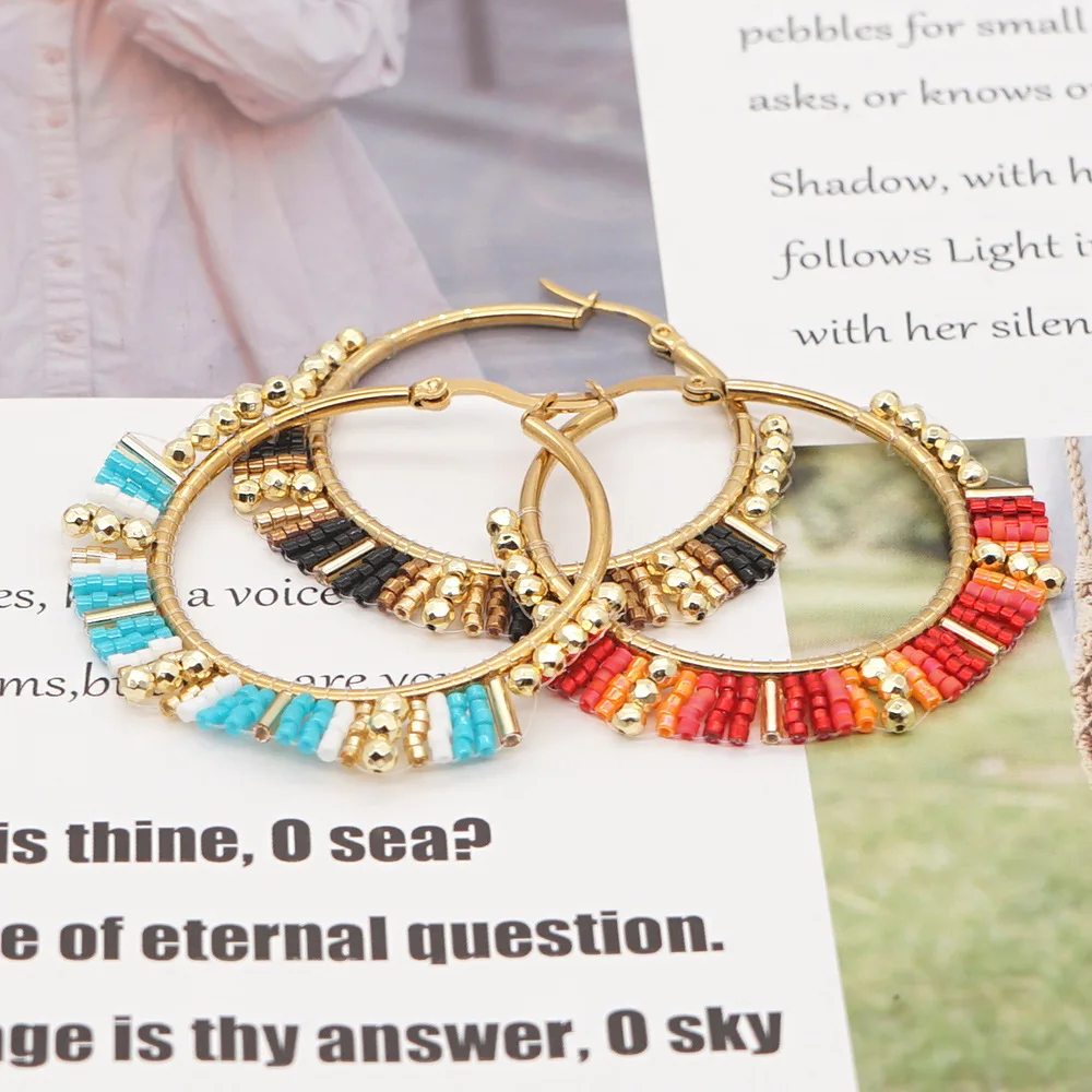 Grote Cirkel Oorbellen Hand Kr - Statement Earrings Oversized recensie en prijs
