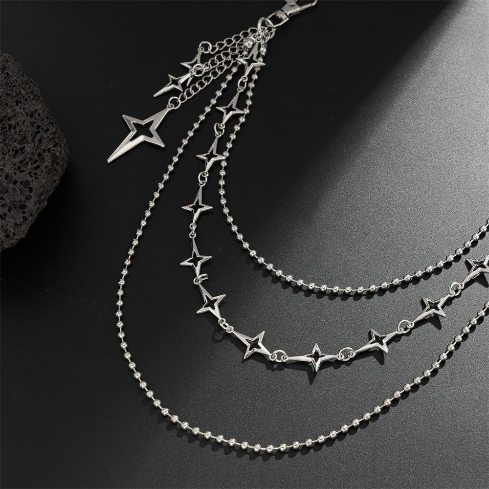 Punk Multilayer Metal Star Han - Women'S Jeans Accessories Chain recensie en prijs