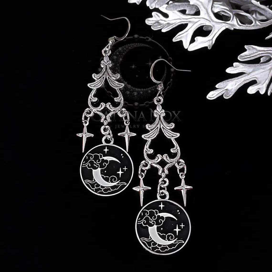 Moon Magic Earring, gotische s - Women'S Victorian Accessories recensie en prijs