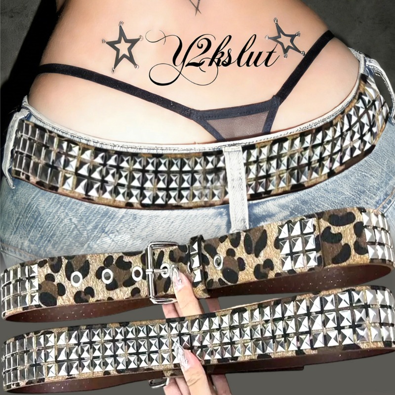 Y2K Luipaard Nietenriem Vierka - Women'S Jeans Accessories Chain recensie en prijs