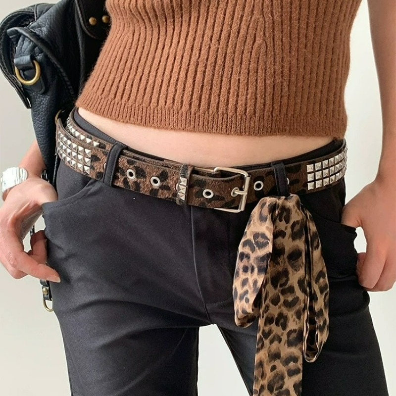 Y2K Luipaard Nietenriem Vierka - Women'S Jeans Accessories Chain recensie en prijs