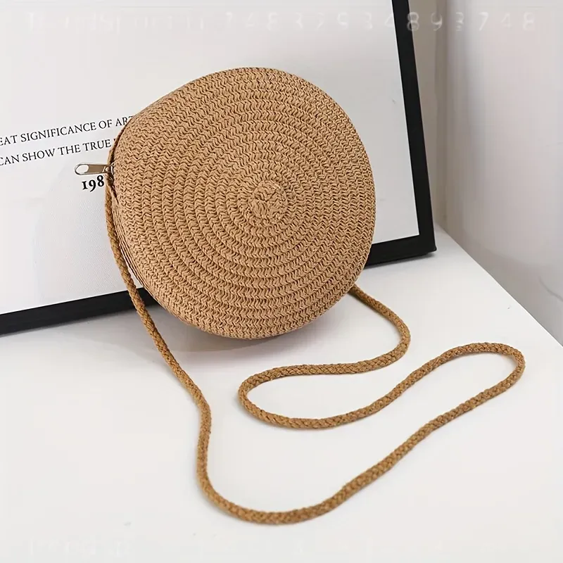 Ronde geweven rotan crossbodyt - Women Accessories Bag recensie en prijs